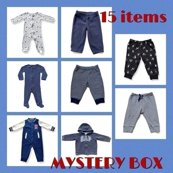 15 PIECES Value Pack Baby 4 to 12 Mo. Clothes & Sippy Cup - Picture 1 of 8